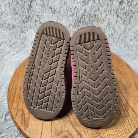 Koolaburra by Ugg Toddler Kid Sz 10 Sherpa Lined Pink Suede Winter Slip On Boots - Picture 6 of 11